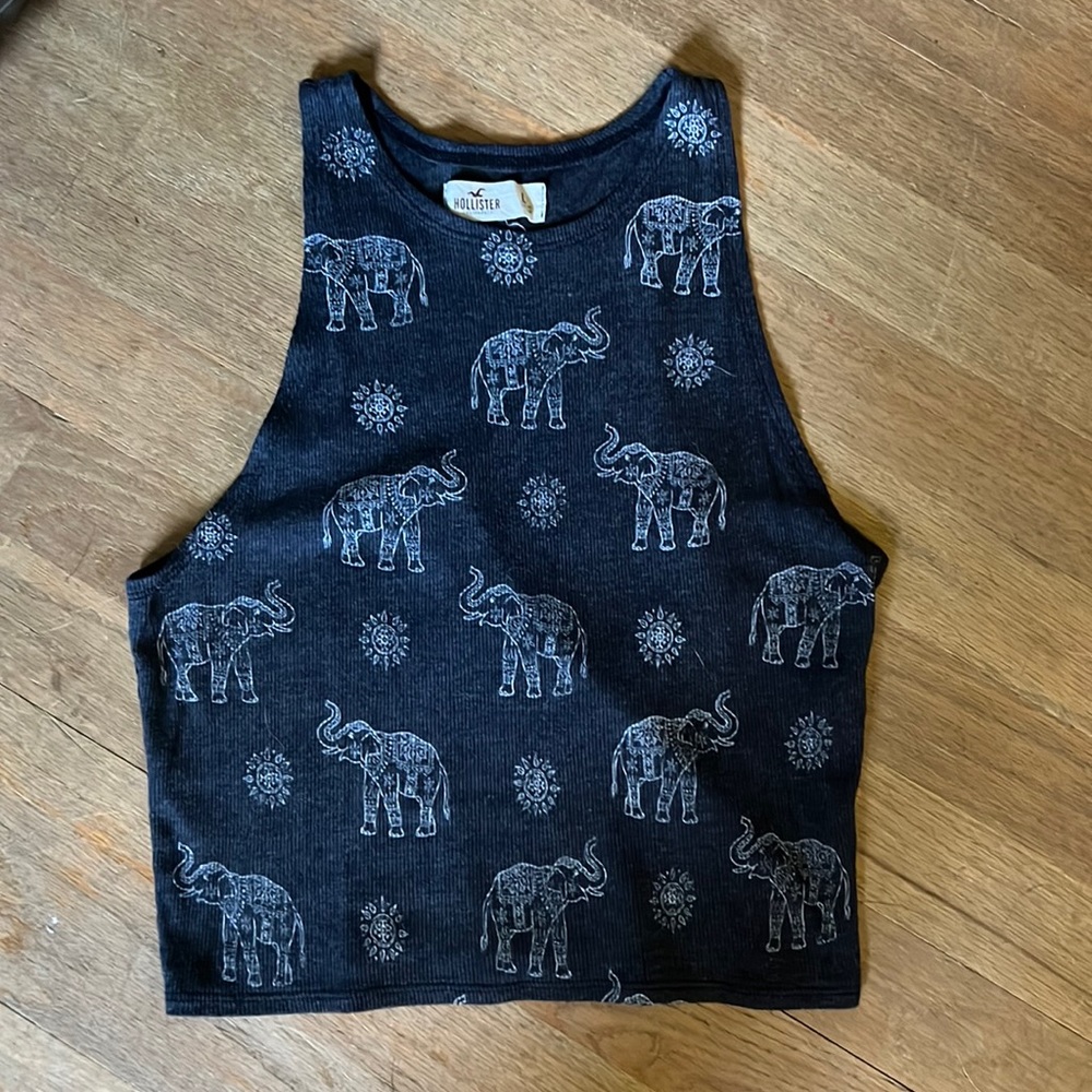 Hollister elephant crop top